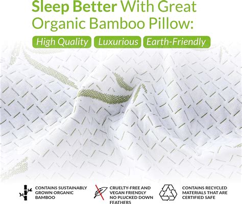 bamboo pillow shredded memory foam